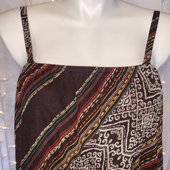 LANE BRYANT ⭐️ Boho Diagonal Striped Strapless Dress - Picture 4 of 10